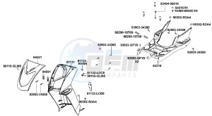 AGILITY 125cc drawing Front Cover- Front Fender