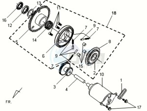 VS 125 drawing STARTER / STARTER CLUTCH