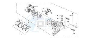 SGX50 drawing FRONT BRAKE CALIPER