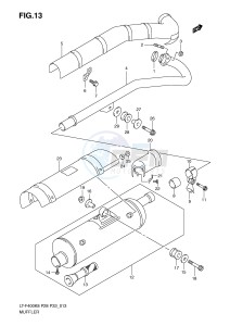 LT-F400 (P28-P33) drawing MUFFLER