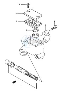 LT-F250 1997 drawing FRONT MASTER CYLINDER