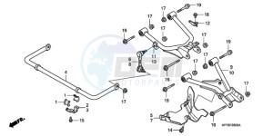 TRX420FAA Europe Direct - (ED) drawing REAR ARM