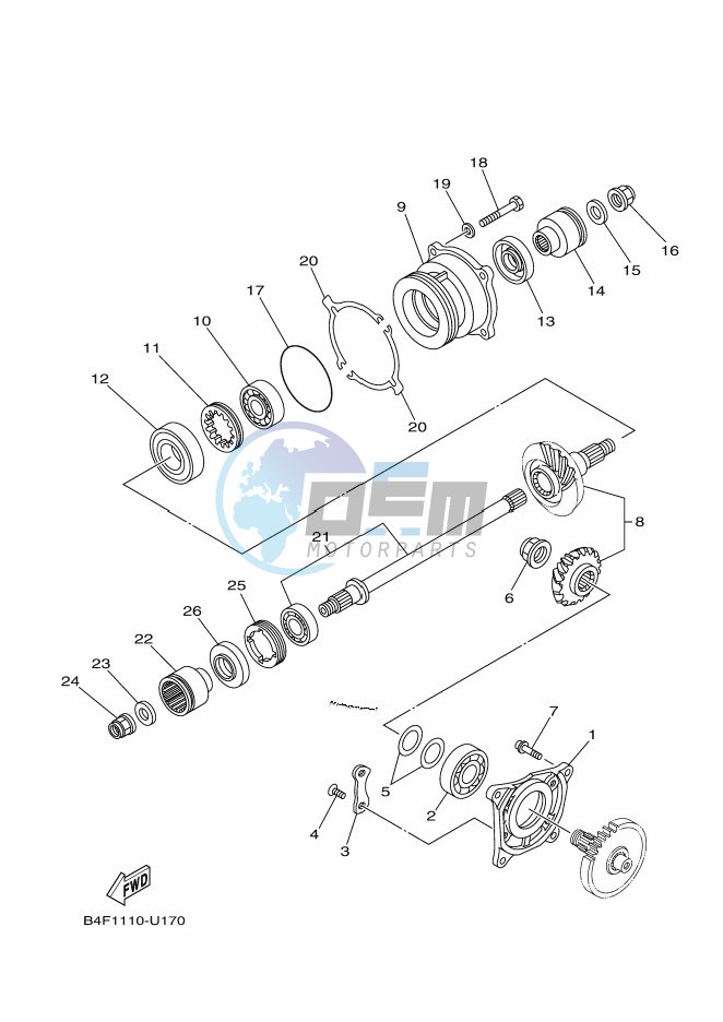 MIDDLE DRIVE GEAR