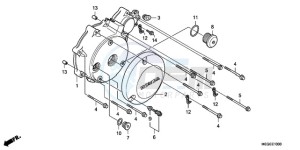 VT750C9 E / MKH MME drawing LEFT CRANKCASE COVER