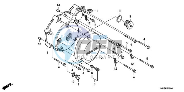 LEFT CRANKCASE COVER