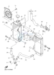 WR450F (2GCC) drawing RADIATOR & HOSE