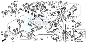 CB600FB drawing WIRE HARNESS