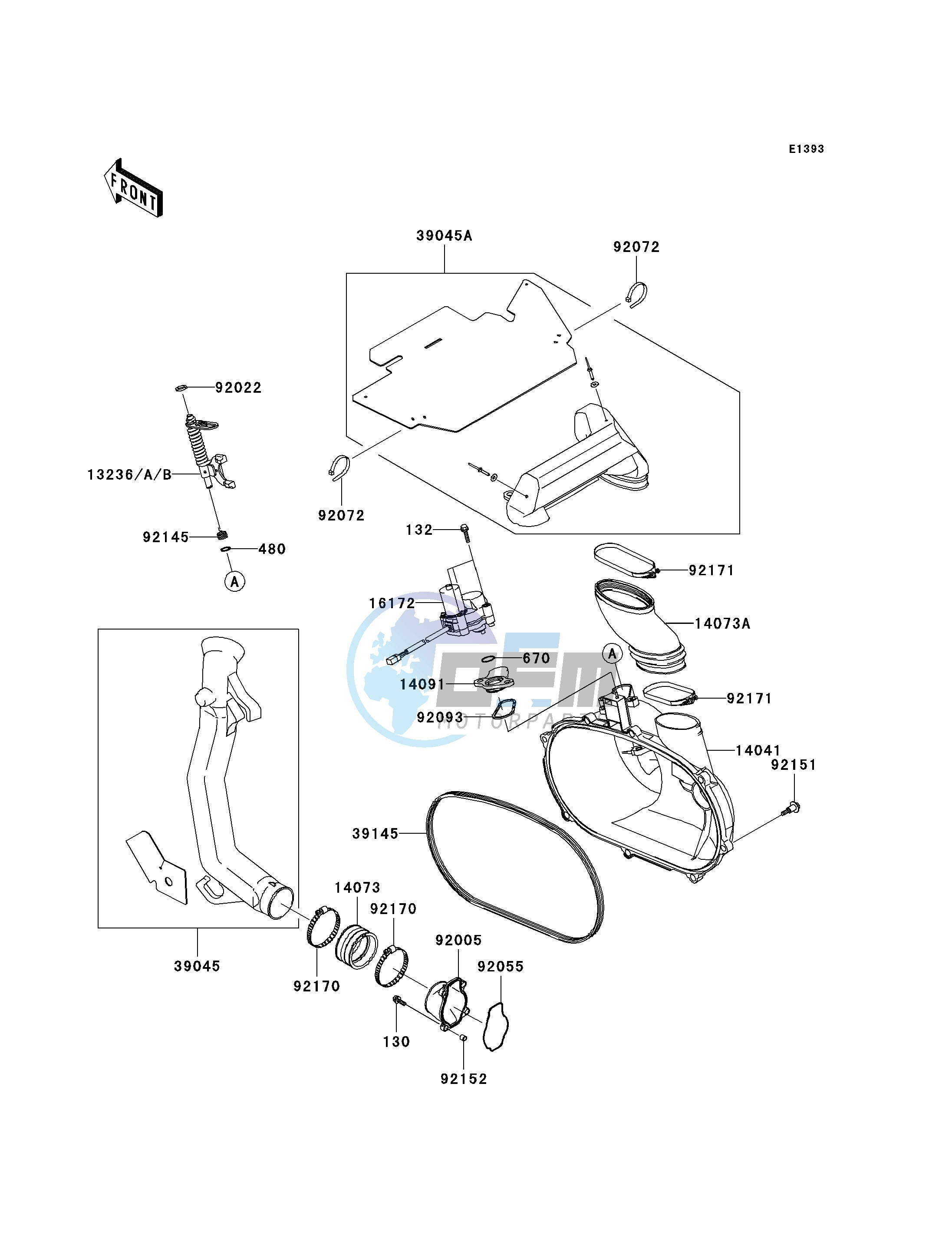 CONVERTER COVER_DRIVE BELT