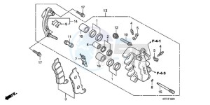 SH1259 France - (F / CMF) drawing FRONT BRAKE CALIPER (SH1259/1509)