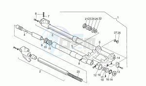 Tuareg Rally 50 drawing Front fork IM BCD