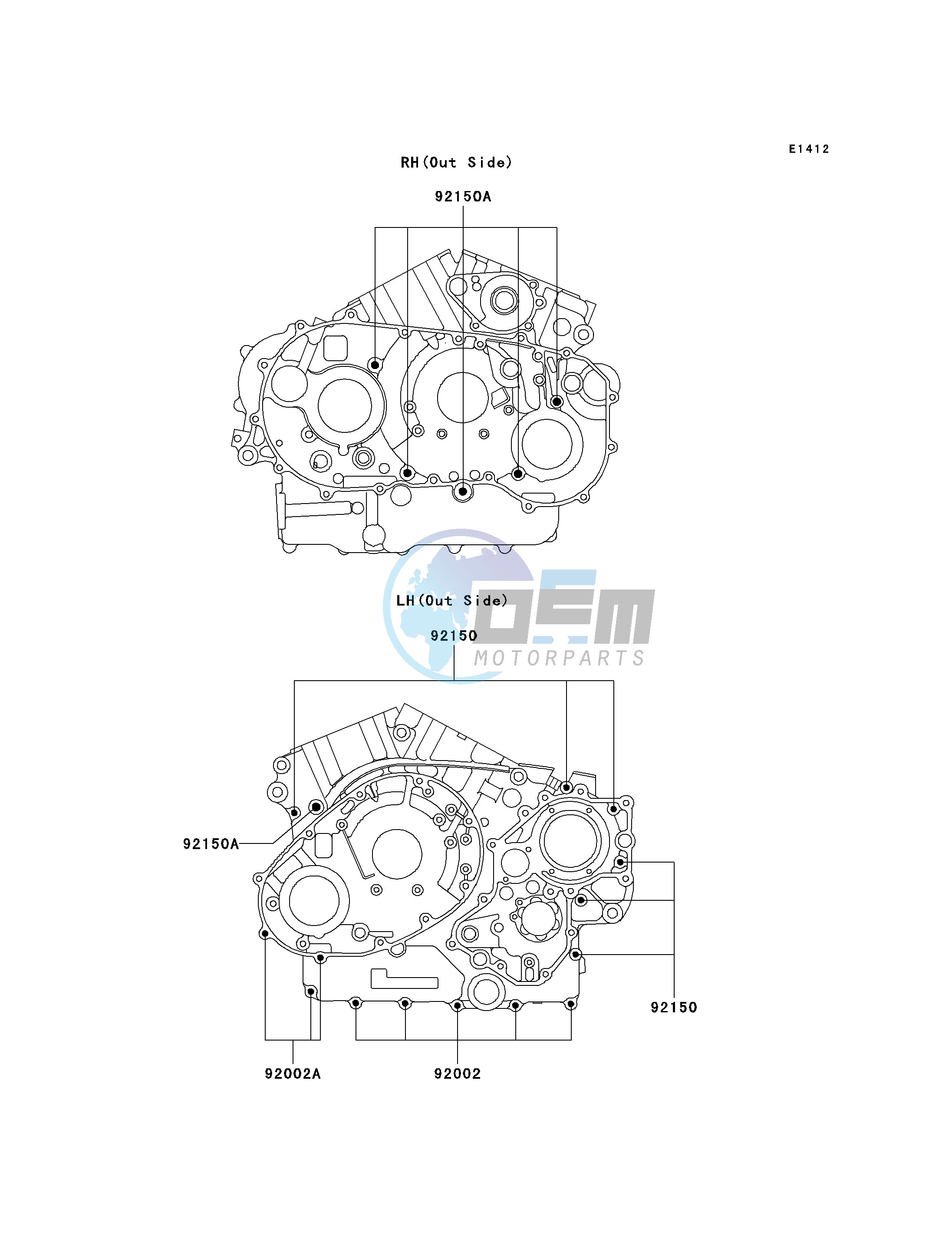 CRANKCASE BOLT PATTERN