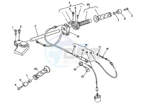 MITO EV 6 MARCE 125 drawing THROTTLE CONTROL