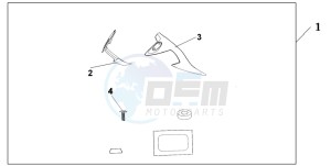 NT700VA drawing KNUCKLE DEFLECTOR SET