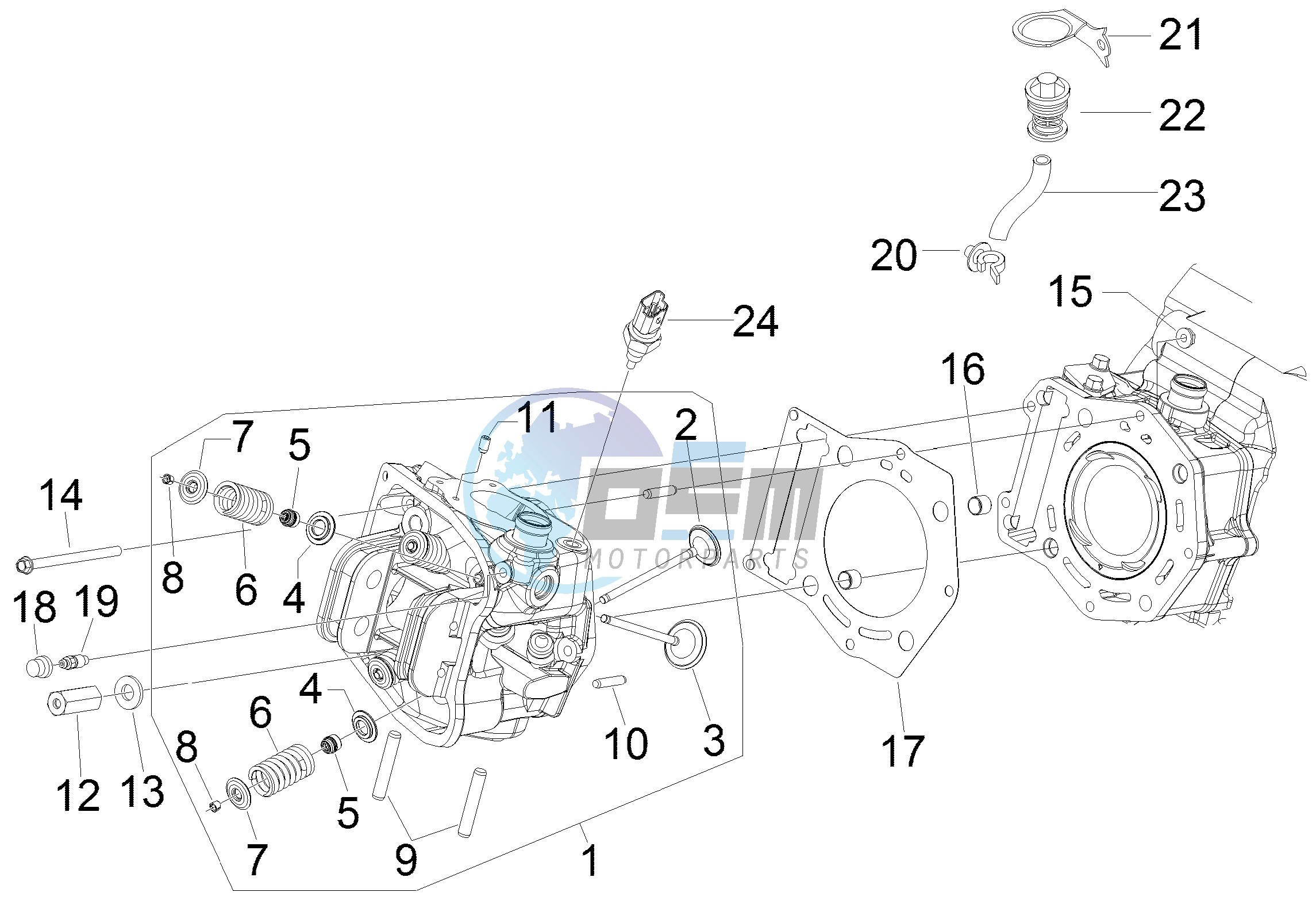 Cilinder head unit - Valve