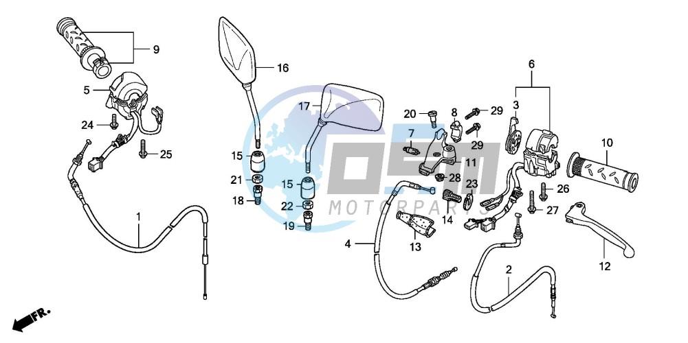 HANDLE LEVER/SWITCH/CABLE