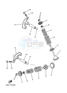 YFM450FWBD KODIAK 450 (B5R3) drawing VALVE