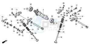 TRX400EX SPORTRAX 400EX drawing CAMSHAFT/VALVE