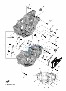 YZ250F (BSB7) drawing CRANKCASE