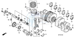 CB1300SA9 Australia - (U / ABS BCT MME TWO) drawing CRANKSHAFT/PISTON