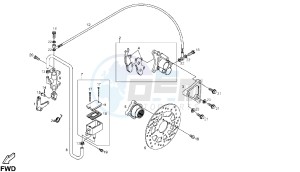 DXR - 200 CC VTHSM1B1A drawing REAR BRAKE SYSTEM DRUM BRAKE