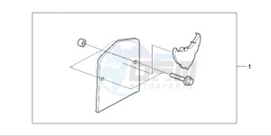 VT750CA9 Ireland - (EK / ST) drawing BACKREST PLATE