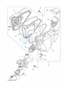 YBR125E YBR 125E (BN9M) drawing INTAKE