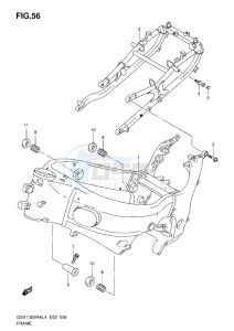 GSX1300R drawing FRAME L4