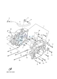 TT-R110E (B51F) drawing CRANKCASE