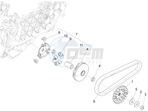 S 125 4T 3V IE NOABS E3 (APAC) drawing Driving pulley