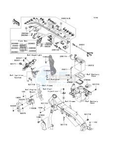 VN 2000 D [VULCAN 2000 LIMITED] (D1) D1 drawing CHASSIS ELECTRICAL EQUIPMENT