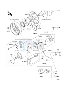 ZR 1000 B [Z1000 EUROPEAN] (B7F-B9F) 0B9F drawing STARTER MOTOR