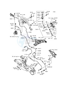 NINJA H2R ZX1000PFF EU drawing Rear Master Cylinder