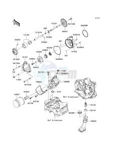 ZX 600 R [NINJA ZX-6R MONSTER ENERGY] (R9FA) R9F drawing OIL PUMP_OIL FILTER