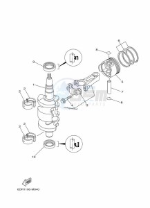 FT9-9LEX drawing CRANKSHAFT--PISTON