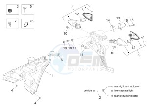 RS4 125 4T drawing Tail light