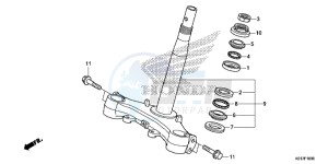 SH125AD SH125i UK - (E) drawing STEERING STEM