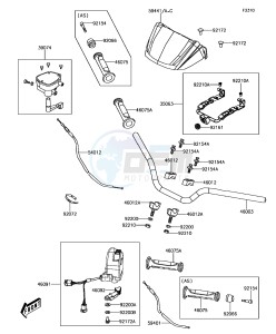 BRUTE FORCE 300 KVF300CFF EU drawing Handlebar