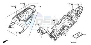 CBR600RA9 Europe Direct - (ED / ABS) drawing REAR COWL