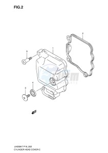 UH200 BURGMAN EU drawing CYLINDER HEAD COVER