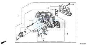 GL1800A Korea - (KO) drawing THROTTLE BODY