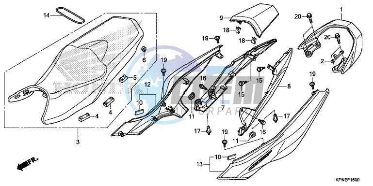 SEAT/REAR COWL