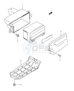 AN125 (E2) Burgman drawing BATTERY HOLDER