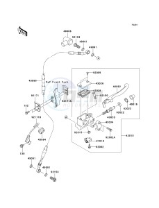 KLX 250 T [KLX250S] (T8F) T9F drawing FRONT MASTER CYLINDER