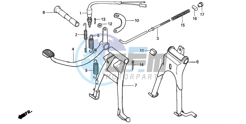 MAIN STAND/ BRAKE PEDAL