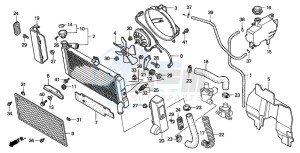 GL1500C VALKYRIE drawing RADIATOR