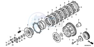 NC700XC drawing CLUTCH ( NC700X/ XA)