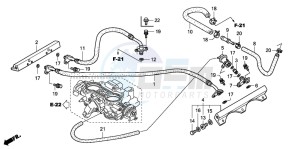 GL1800 drawing THROTTLE BODY (TUBING)