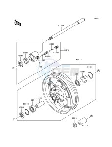 VN 1500 L [VULCAN 1500 NOMAD FI] (L1) [VULCAN 1500 NOMAD FI] drawing FRONT WHEEL