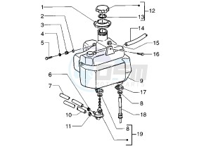 Zip 50 SP drawing Fuel Tank