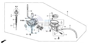 CRF50F drawing CARBURETOR